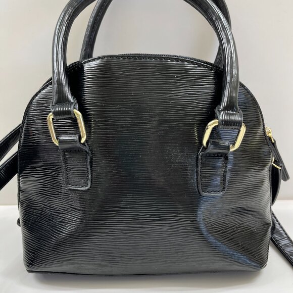 APT. 9 Beckett Mini Dome Black W/ Padlock and Key - Faux Leather- NWT - Picture 8 of 9